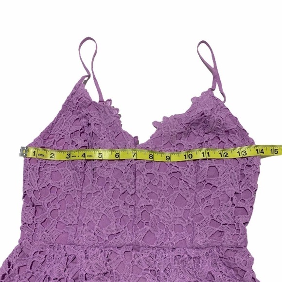 Astr Lace A-Line Lavender Midi dress XS - Picture 4 of 15